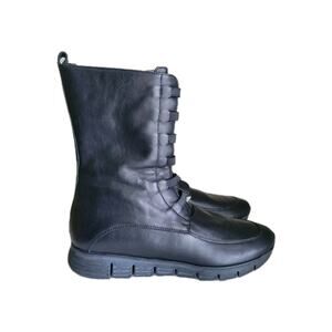 Amalfi By Rangoni James Lu Boot Black 8 N Firenze Made In Italy Leather